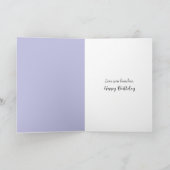 Verjaardag Golden Retriever Puppy met Lila mand Kaart (Binnen)