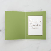 Verjaardag Golden Retriever Running Kaart (Binnen)