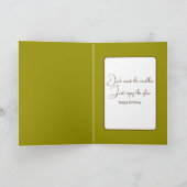 Verjaardag Golden Retriever Running Kaart (Binnen)