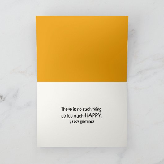 Verjaardag Golden Retriever springen in bladeren Kaart (Binnen)