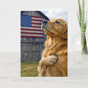 Verjaardag Golden Retriever Zweren Trouw Kaart