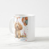 Verjaardag Goldendoodle Hond Koffiemok (Voorkant links)