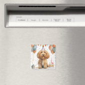 Verjaardag Goldendoodle Hond Magneet (Insitu (Vaatwasser))