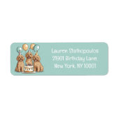 Verjaardag Goldendoodle Honden Etiket (Voorkant)