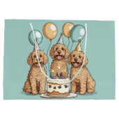 Verjaardag Goldendoodle Honden Groot Cadeauzakje (Achterkant)
