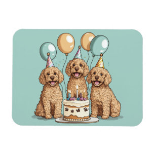 Verjaardag Goldendoodle Honden Magneet