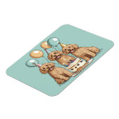 Verjaardag Goldendoodle Honden Magneet (Linkerzijde)