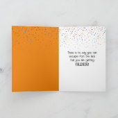 Verjaardag Goldfish springen uit Fishbowl Kaart (Binnen)