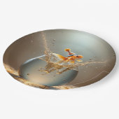 Verjaardag Goldfish springen uit Fishbowl Papieren Bordje (Gekanteld)