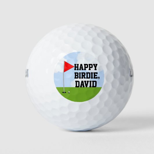 Verjaardag Golf Collectie Golfballen (Voorkant)