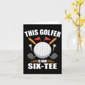 Verjaardag Golf Shirten voor mannen 60e jaar oude Kaart (Gele Bloem)