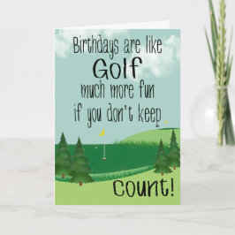 Verjaardag Golfbaan Humor Verjaardag Kaart
