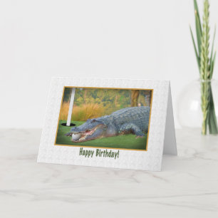 Verjaardag, Golfen, Alligator Kaart