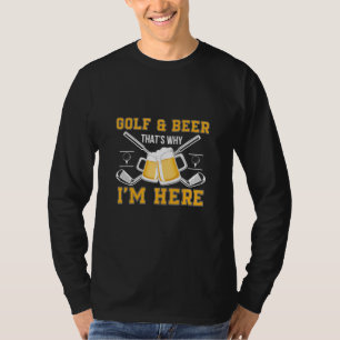 Verjaardag Golfer Drinkt Bier T-shirt