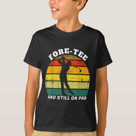 Verjaardag Golfer Golfen T-shirt (Voorkant)