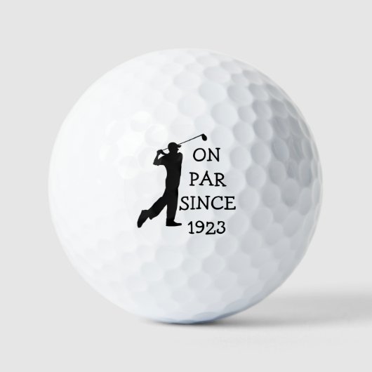 Verjaardag Golfer Grappig 100e verjaardag gelukkig Golfballen (Voorkant)