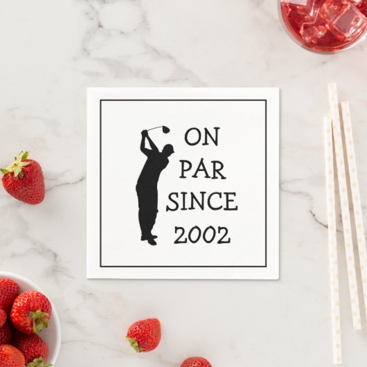 Verjaardag Golfer Grappig 21e gelukkig Pa Par Servet (Insitu)