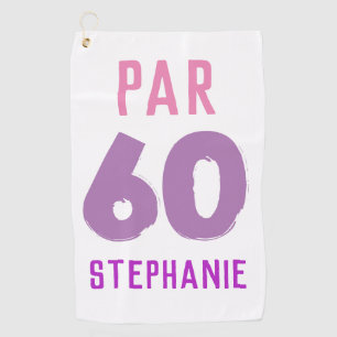 Verjaardag Golfer Grappig 60e gelukkig Par Voor ha Golfhanddoek