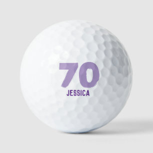 Verjaardag Golfer Grappig 70e gelukkige moeder Par Golfballen
