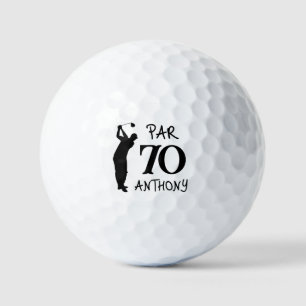 Verjaardag Golfer Grappig 70e verjaardag gelukkig Golfballen
