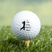 Verjaardag Golfer Grappig 80ste gelukkige Vader Golfballen (Insitu Shirt)