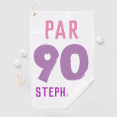 Verjaardag Golfer Grappig 90e gelukkig Par Voor ha Golfhanddoek (Insitu)