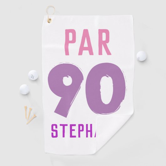 Verjaardag Golfer Grappig 90e gelukkig Par Voor ha Golfhanddoek (Insitu)