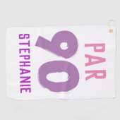 Verjaardag Golfer Grappig 90e gelukkig Par Voor ha Golfhanddoek (Horizontaal)