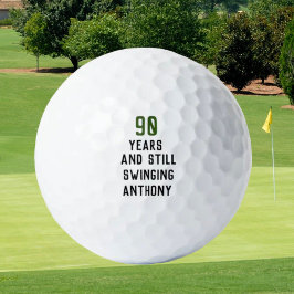 Verjaardag Golfer Grappig 90ste gelukkige Vader Pa Golfballen