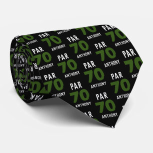 Verjaardag Golfer Groen 70e gelukkige papa Par Stropdas