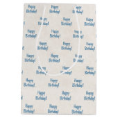 Verjaardag golftas medium cadeauzakje (Achterkant)