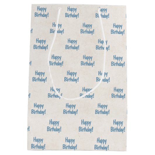 Verjaardag golftas medium cadeauzakje (Achterkant)