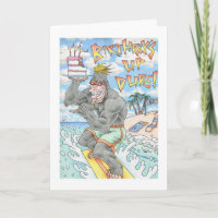 Verjaardag Gorilla Surfer