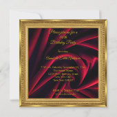 Verjaardag Goud Lijst Rode Jewel Box Kaart (Achterkant)