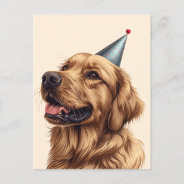 Verjaardag Goud Retriever Hond Briefkaart
