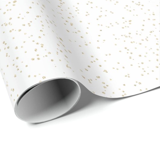 Verjaardag Gouden Glitter Cadeaupapier (Rol Hoek)