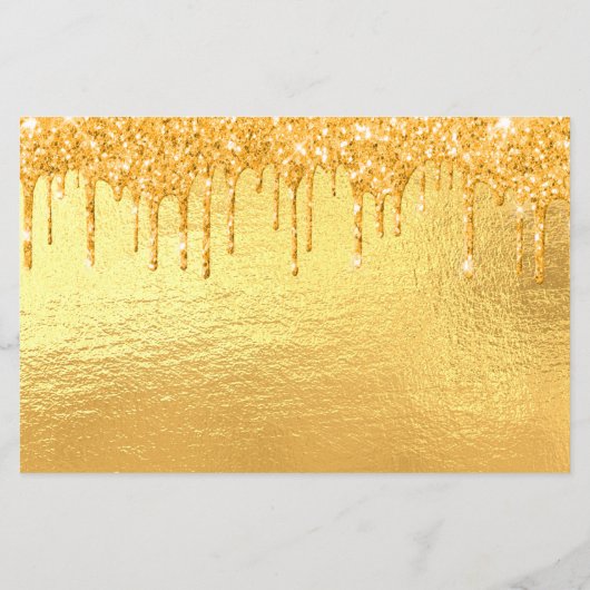 Verjaardag gouden glitters save the date kaart (Achterkant)