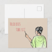 Verjaardag graffiti briefkaart (Voorkant / Achterkant)