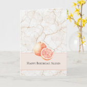 Verjaardag Grapefruit Zomerbries Kaart (Gele Bloem)