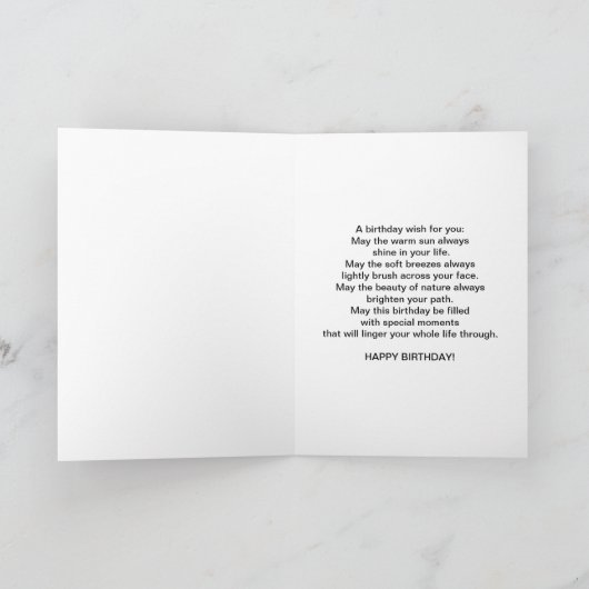 Verjaardag, Great Blue Heron Bird in zilver en gri Kaart (Binnen)