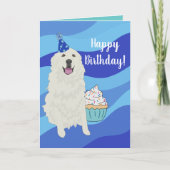 Verjaardag Great Pyrenees Berghond Kaart (Voorkant)