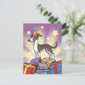 Verjaardag Greyhound / Whippet / Italiaanse Greyho Briefkaart (Staand voorkant)