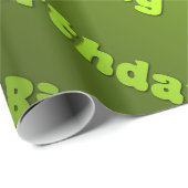 Verjaardag (groen) cadeaupapier (Rol Hoek)