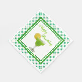 Verjaardag Groene Margarita Servet (Hoek)