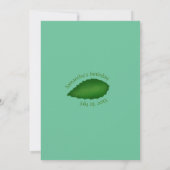 Verjaardag Groene Tuin Blauwe Hemel Thema Kaart (Achterkant)