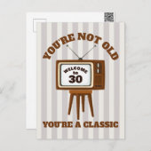 Verjaardag Groet Humor Retro  Televisie Briefkaart (Voorkant / Achterkant)