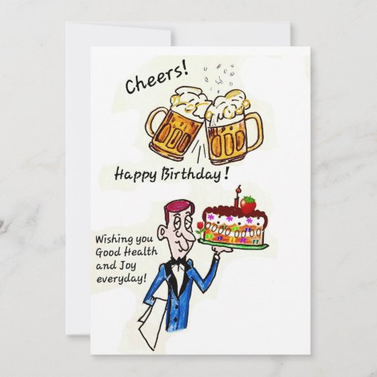 VERJAARDAG GROET - VERJAARDAG JUICHEN KAART (Voorkant)