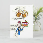 VERJAARDAG GROET - VERJAARDAG JUICHEN KAART (Staand voorkant)