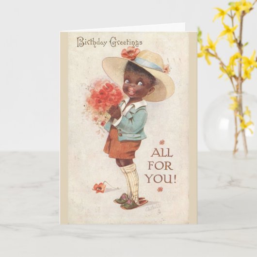  - Verjaardag Groeten Alles voor U, Kaart (Gele Bloem)