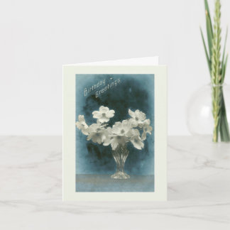 Verjaardag Groeten Dogwood Boeket Kaart